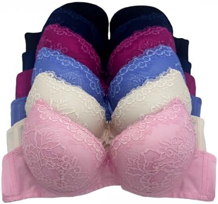 Ladies Wave Lace Padded Bra
