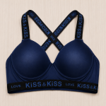 Kiss & Kiss Ladies Cross-Back Push-Up Bra