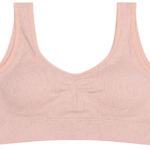 Ribbed Scoop-Neck Sports Bra