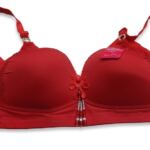 Padded Push-Up Bra with Center Beaded Accent