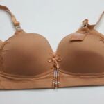 Padded Push-Up Bra with Center Beaded Accent