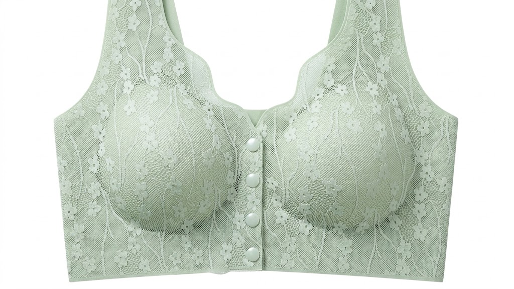Premium Floral Lace Front-Button Bra